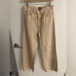 Urban outfitters BDG high and wide high rise tan jeans